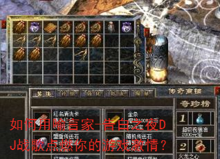 ��������Լ�-���֮ҹDJս���ȼ�����Ϸ���飿